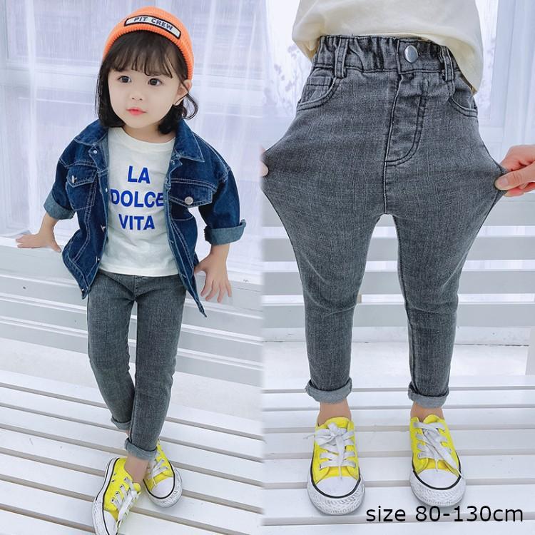 ロングパンツ 長ズボン キッズ ベビー 子供用 ストレッチ デニム スキニーパンツ ブラック 子供服 オールシーズン 伸びる Bot プラスナオyahoo 店 通販 Yahoo ショッピング