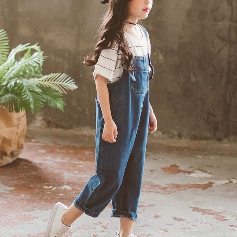 オーバーオール サロペットパンツ デニム キッズ 子供服 女の子