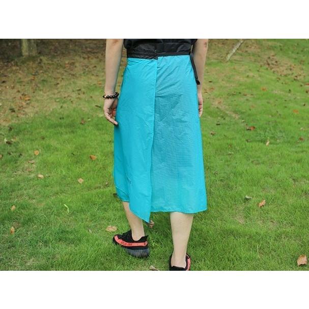 レインスカート レインウェア 巻きスカート ラップスカート 収納袋付き 男女兼用 ユニセックス レディース メンズ カッパ 防水 持ち歩き コンパクト | plusnao | 02