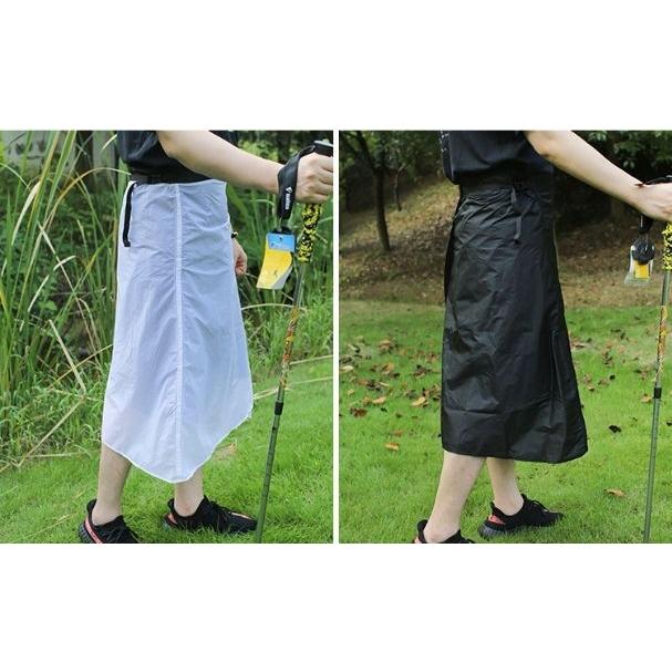 レインスカート レインウェア 巻きスカート ラップスカート 収納袋付き 男女兼用 ユニセックス レディース メンズ カッパ 防水 持ち歩き コンパクト | plusnao | 03