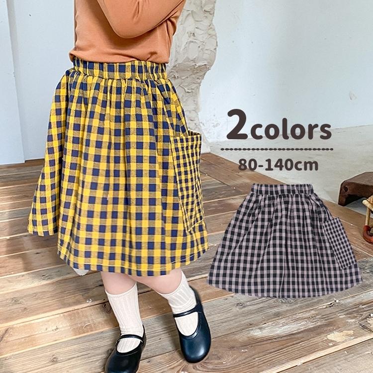 希望 初期 BABY チェック花柄スカート くみゃちゃんのSweet Baby Love Heart柄スカート – BABY, THE