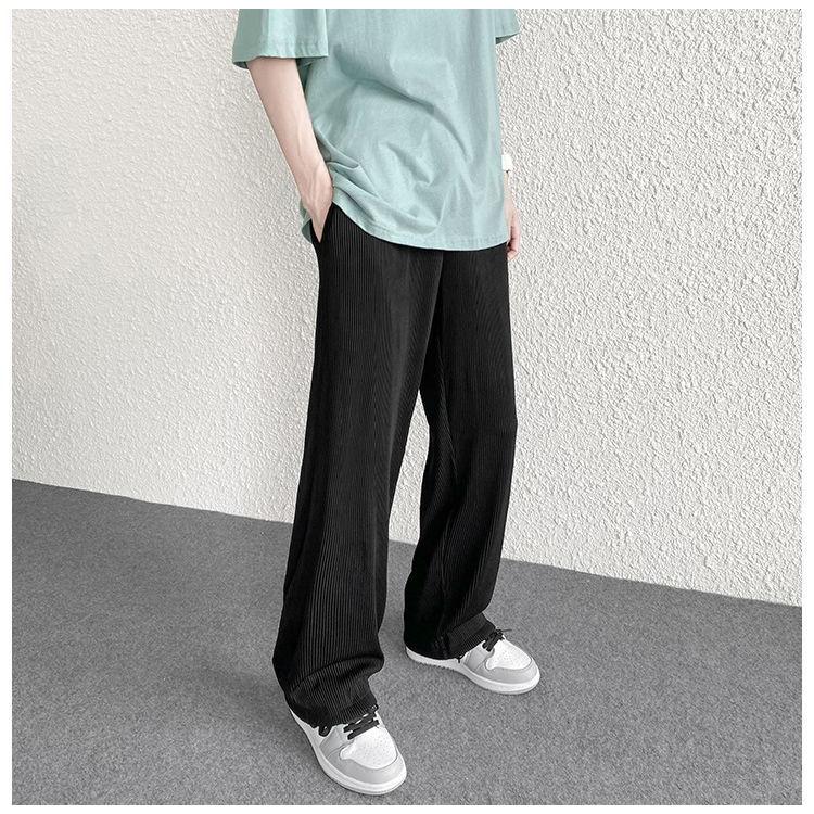パンツ イージーパンツ ボトムス ソリッド ワイド 3colors S/XL plusnao イージーパンツ ロングパンツ メンズ ボトムス ワイド