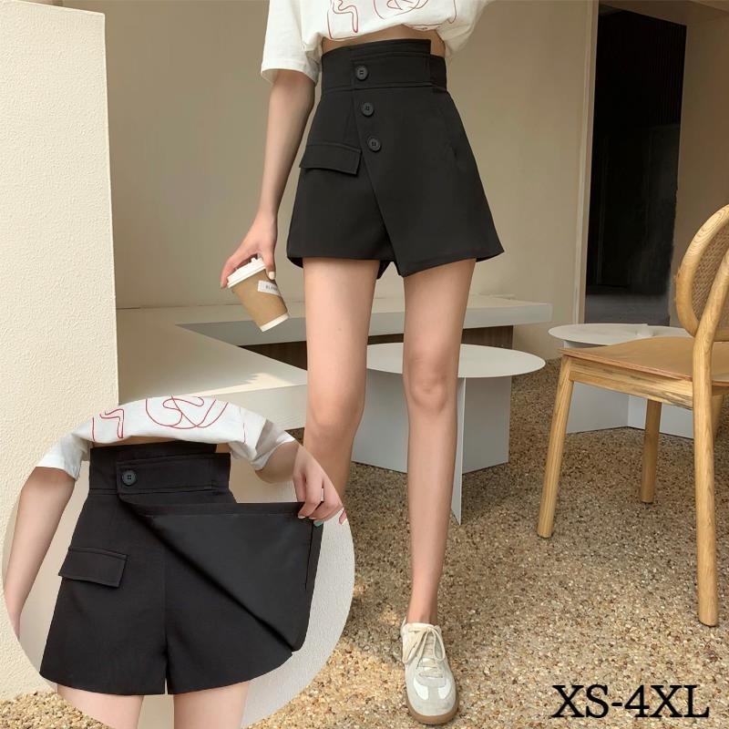 キュロットパンツ レディース ラップスカート風 ショートパンツ ミニ丈 ミニスカ風 巻きスカート風 大きいサイズあり ショーパン ラップキュロット ス | plusnao