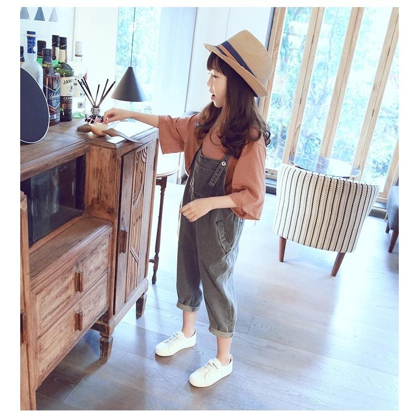 春の新作 オーバーオール サロペットパンツ 子供服 キッズ 女の子 男の子 無地 単色 デニム ポケット付き 長さ調節可 カジュアル シンプル おしゃれ かわい2 380円 Aynaelda Com