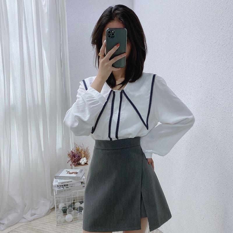 スカートパンツ スカパン 巻きスカート風 ラップキュロットスカート レディース 女性 ボトムス ミニ丈 ジッパー 無地 単色 シンプル お洒落 オフィ | plusnao | 01