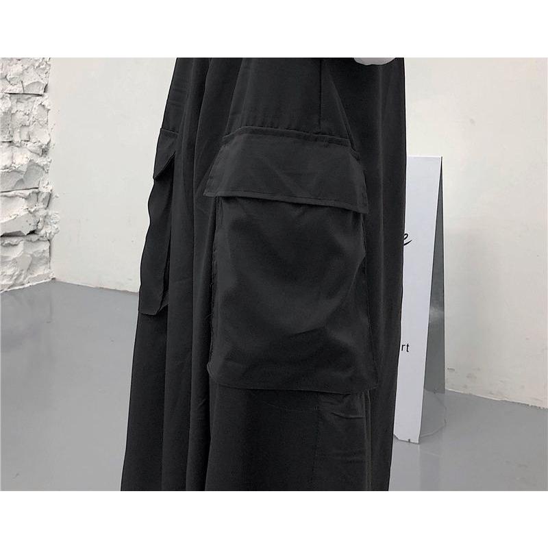 plusnao ワイドパンツ ガウチョパンツ ボトムス ズボン