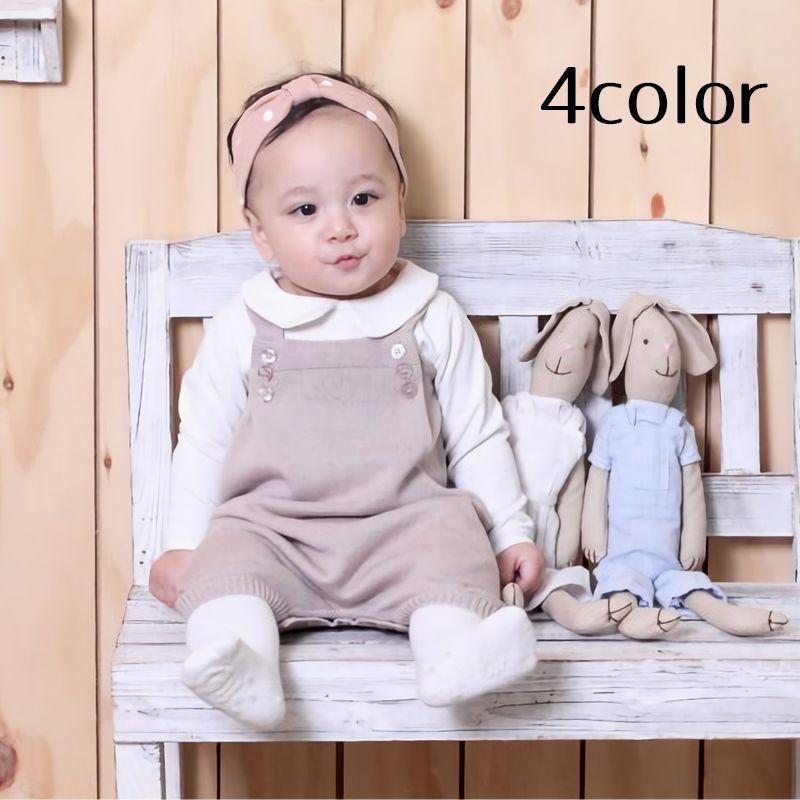 オーバーオール ニット つなぎ サロペットパンツ 7分丈ズボン ベビー用 股下ボタン おしゃれ シンプル 無地 単色 ソリッドカラー 可愛い かわいい Bot プラスナオyahoo 店 通販 Yahoo ショッピング