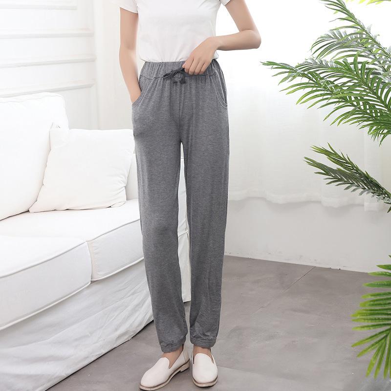 ロングパンツ カジュアルパンツ 長ズボン ボトムス レディース 女性 婦人服 フルレングス ヨガパンツ リラックスパンツ リラックスウェア 無地 単色 | plusnao | 02