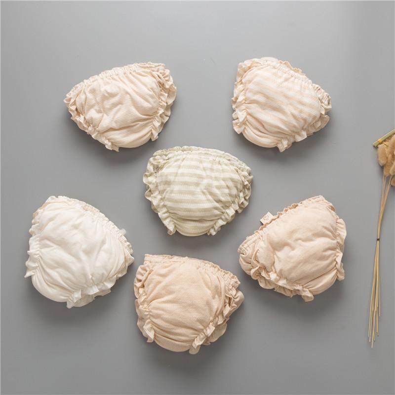 ブルマパンツ ベビー キッズ 赤ちゃん 女の子 ボトムス ショートパンツ カボチャパンツ ゴムウエスト フリル 無地 シンプル 可愛い お洒落 ナチュ | plusnao | 02