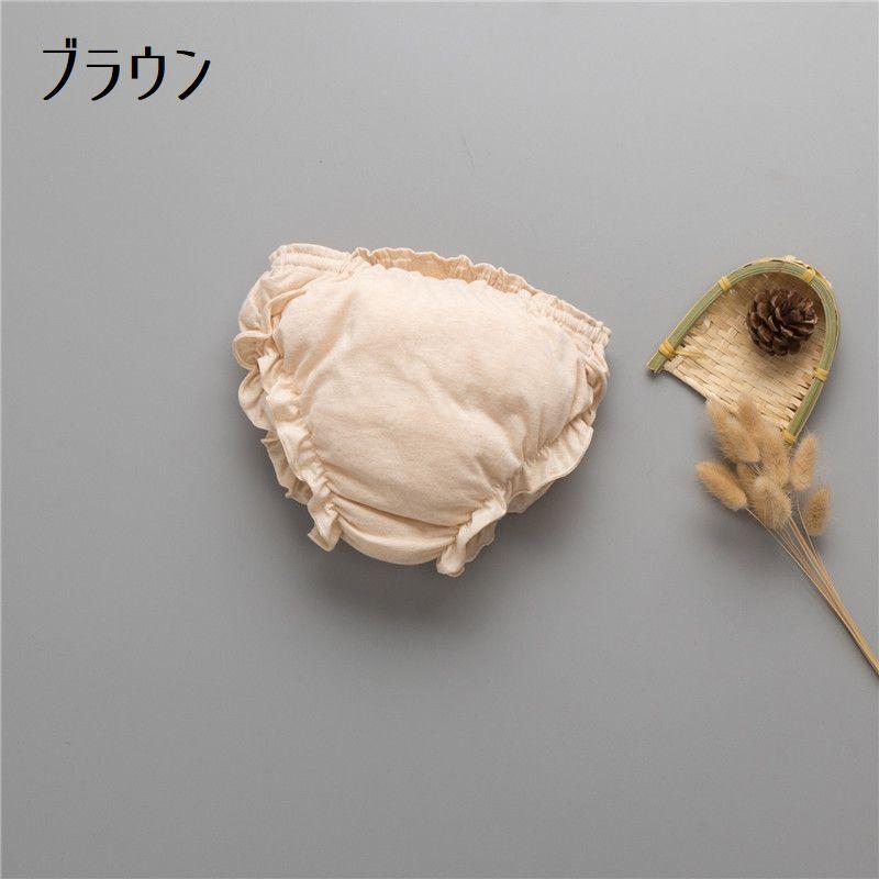 ブルマパンツ ベビー キッズ 赤ちゃん 女の子 ボトムス ショートパンツ カボチャパンツ ゴムウエスト フリル 無地 シンプル 可愛い お洒落 ナチュ | plusnao | 08