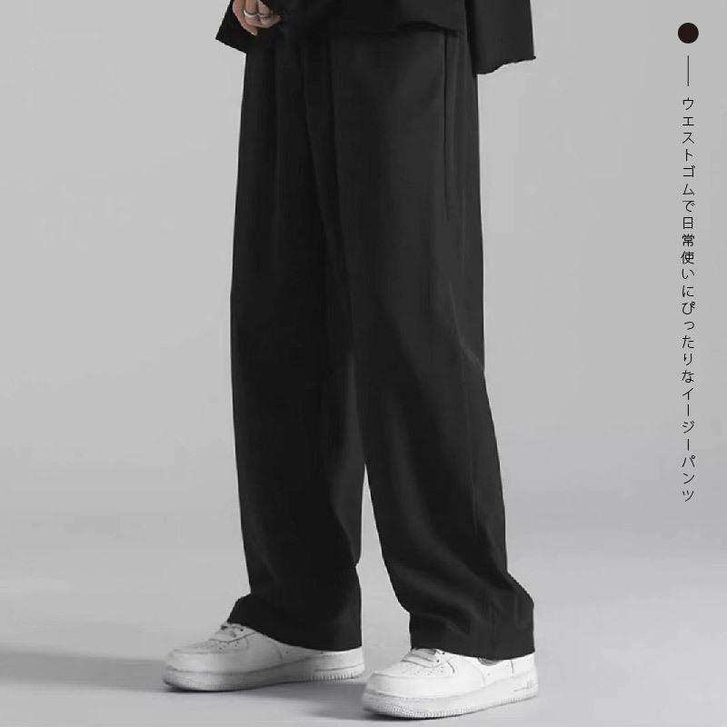 plusnao（プラスナオ） イージーパンツ メンズ ワイドパンツ ロング