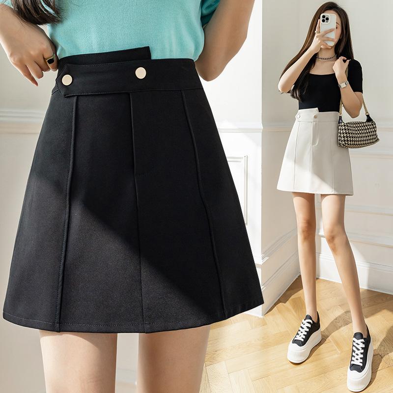 plusnao（プラスナオ） ミニスカート インナーパンツ付き 台形スカート