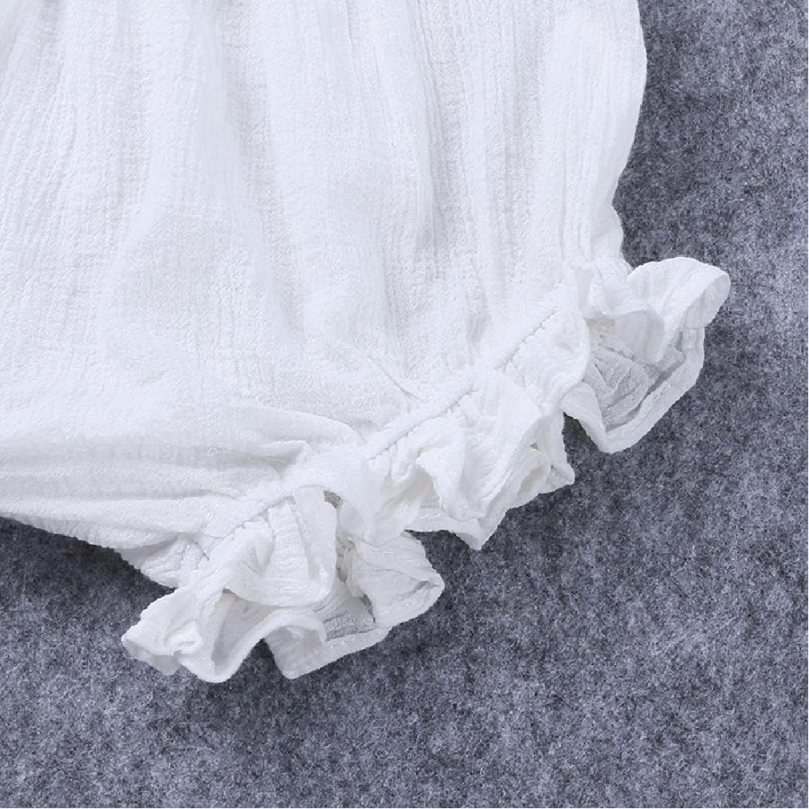 ブルマパンツ ベビー オーバーパンツ ショートパンツ かぼちゃパンツ ブルマー 赤ちゃん 子供用 女の子 男の子 ベビー服 無地 フリル シンプル | plusnao | 17