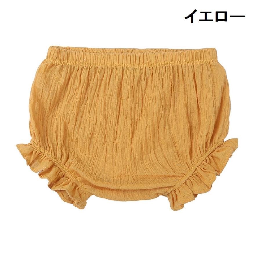 ブルマパンツ ベビー オーバーパンツ ショートパンツ かぼちゃパンツ ブルマー 赤ちゃん 子供用 女の子 男の子 ベビー服 無地 フリル シンプル | plusnao | 18