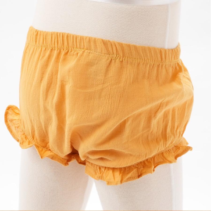 ブルマパンツ ベビー オーバーパンツ ショートパンツ かぼちゃパンツ ブルマー 赤ちゃん 子供用 女の子 男の子 ベビー服 無地 フリル シンプル | plusnao | 07