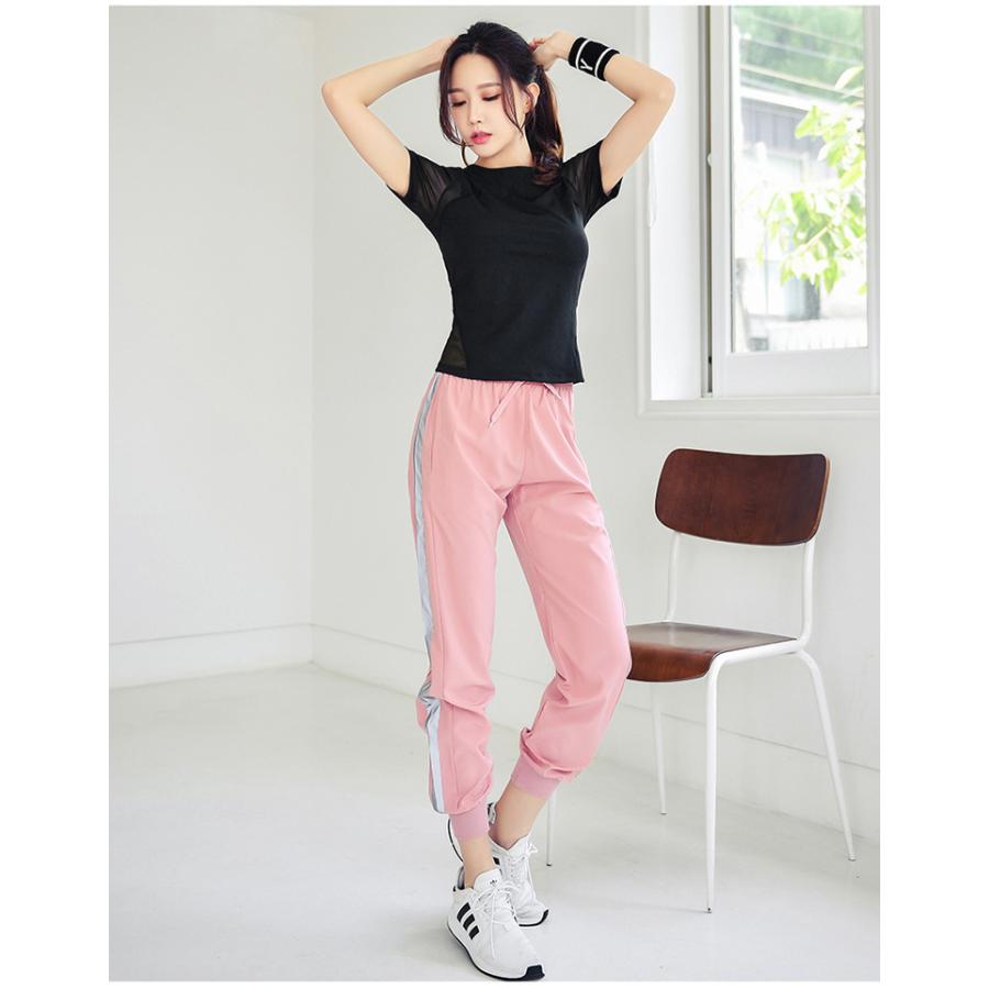 ジョガーパンツ ロングパンツ イージーパンツ レディース 女性 ボトムス 長ズボン 裾リブ ウエストゴム シンプル 定番 スポーツ カジュアル | plusnao | 06
