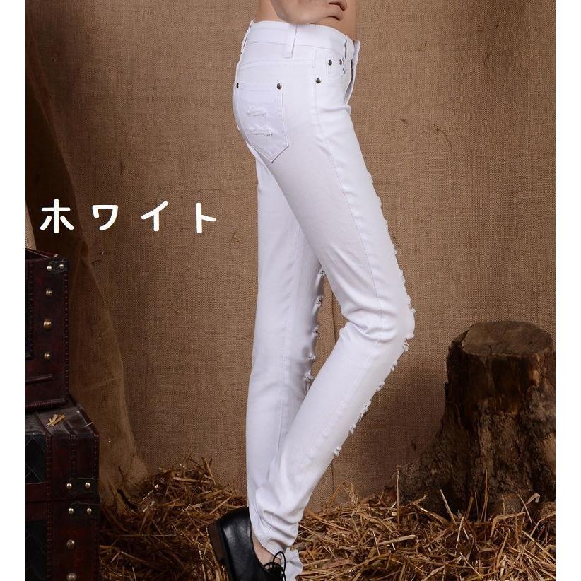 ジーパン ジーンズ レディース 女性 スキニー デニムパンツ ロングパンツ ダメージ クラッシュ 破れ 穴開き タイト 細身 細見え 美脚 美尻 脚長 プラスナオ Paypayモール店 通販 Paypayモール