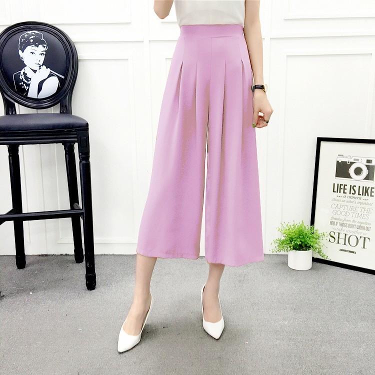 ガウチョパンツ ワイドパンツ レディース 女性 婦人 ボトムス 9分丈 スカンツ 大きいサイズ ゆったり フレアパンツ スカーチョ クロップド丈 無地 Bot 742 プラスナオyahoo 店 通販 Yahoo ショッピング