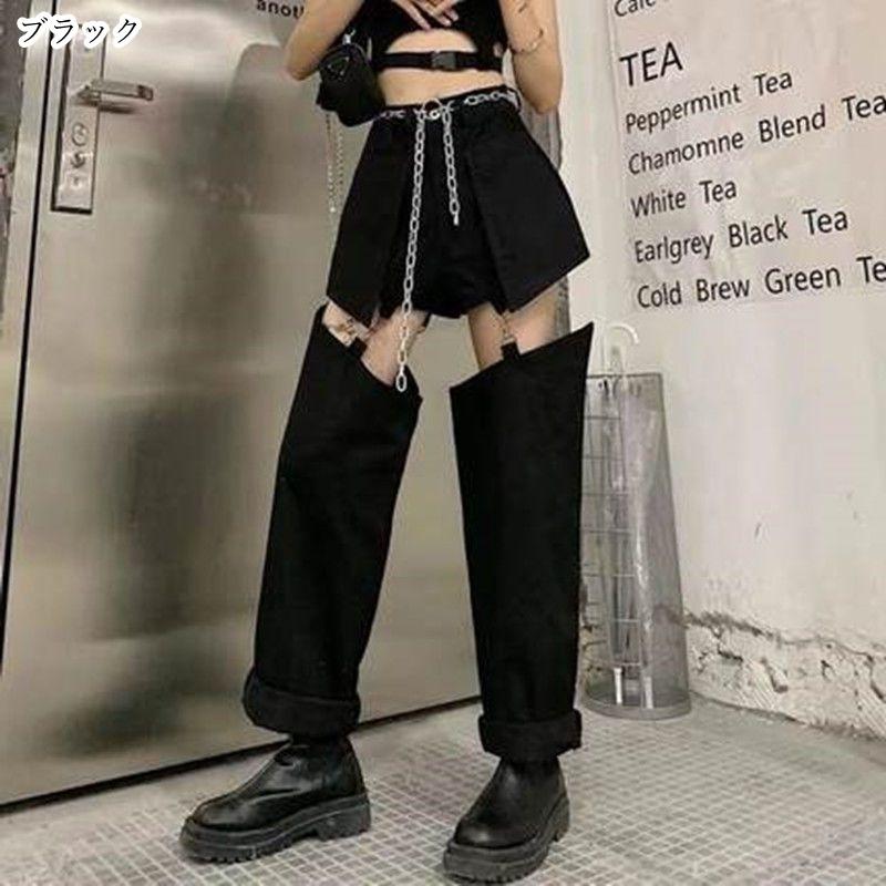 デニムパンツ 変形ジーンズ ジーパン ロングパンツ 長ズボン 