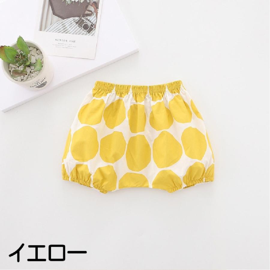 ブルマパンツ オーバーパンツ ショートパンツ かぼちゃパンツ べビー キッズ 赤ちゃん 子供 女の子 男の子 ボトムス 半ズボン 短パン ドット柄 水 | plusnao | 14