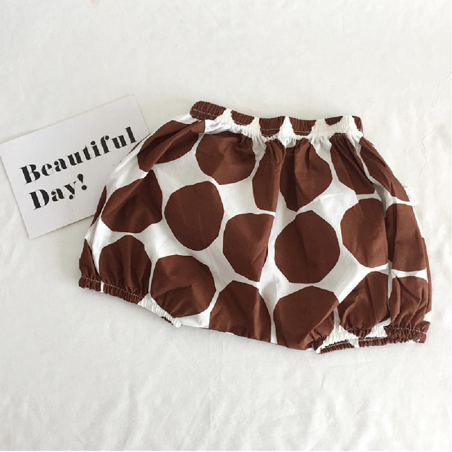 ブルマパンツ オーバーパンツ ショートパンツ かぼちゃパンツ べビー キッズ 赤ちゃん 子供 女の子 男の子 ボトムス 半ズボン 短パン ドット柄 水 | plusnao | 09