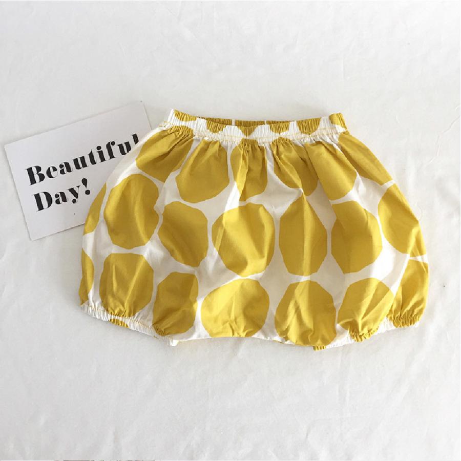 ブルマパンツ オーバーパンツ ショートパンツ かぼちゃパンツ べビー キッズ 赤ちゃん 子供 女の子 男の子 ボトムス 半ズボン 短パン ドット柄 水 | plusnao | 10