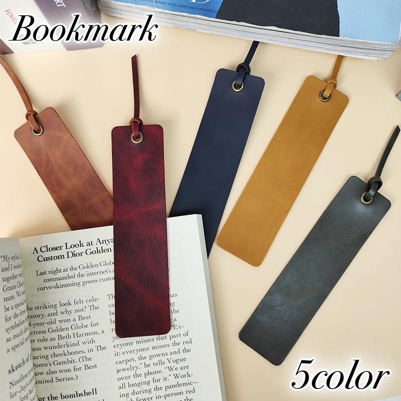 ブックマーク しおり 単品 無地 ブックマーカー レザー調 シンプル おしゃれ 栞 便利 読書 プレゼント 文具 事務用品 オフィス用品 キャット ブ | plusnao