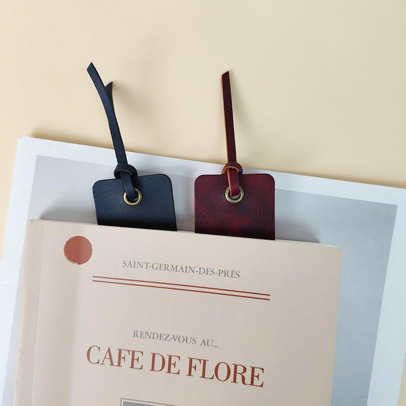 ブックマーク しおり 単品 無地 ブックマーカー レザー調 シンプル おしゃれ 栞 便利 読書 プレゼント 文具 事務用品 オフィス用品 キャット ブ | plusnao | 13