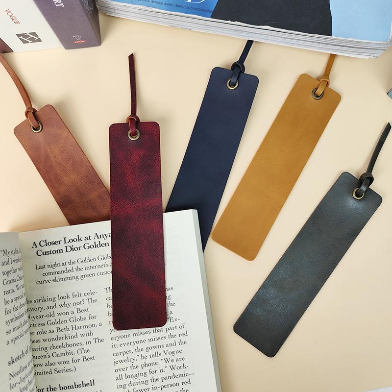 ブックマーク しおり 単品 無地 ブックマーカー レザー調 シンプル おしゃれ 栞 便利 読書 プレゼント 文具 事務用品 オフィス用品 キャット ブ | plusnao | 03