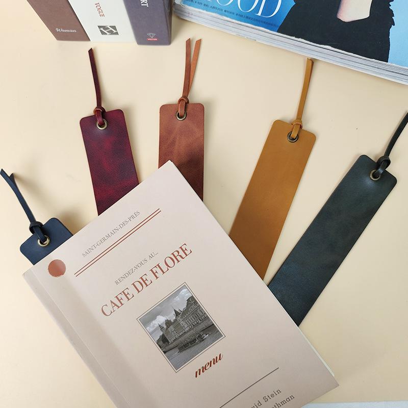 ブックマーク しおり 単品 無地 ブックマーカー レザー調 シンプル おしゃれ 栞 便利 読書 プレゼント 文具 事務用品 オフィス用品 キャット ブ | plusnao | 06