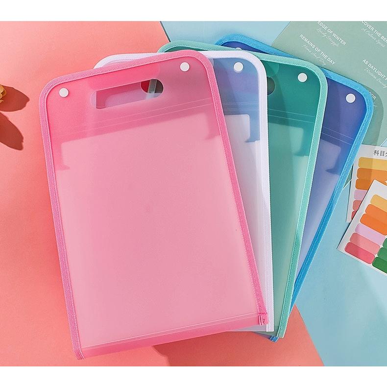 ファイルケース バッグ型 ドキュメントファイル A4 13ポケット 書類
