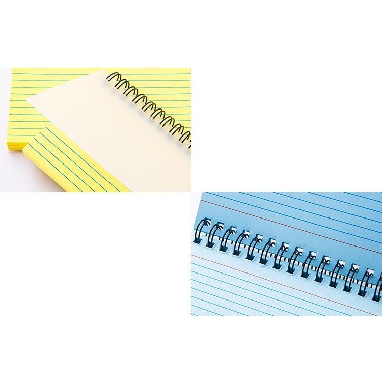 plusnao メモ帳 横向き 50枚 ミニサイズ ミニメモ 横罫線 リング