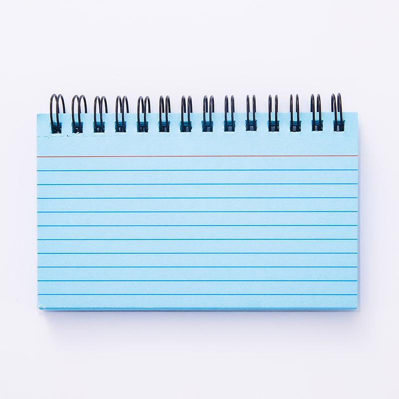 plusnao メモ帳 横向き 50枚 ミニサイズ ミニメモ 横罫線 リング