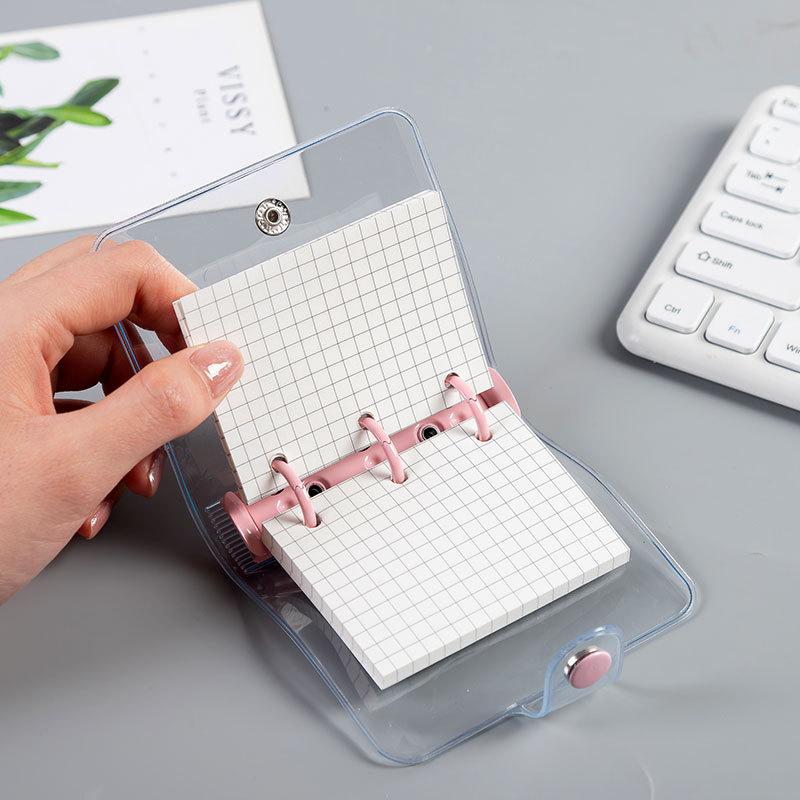 plusnao（プラスナオ） システム手帳 ミニバインダー 3穴 80枚 方眼紙