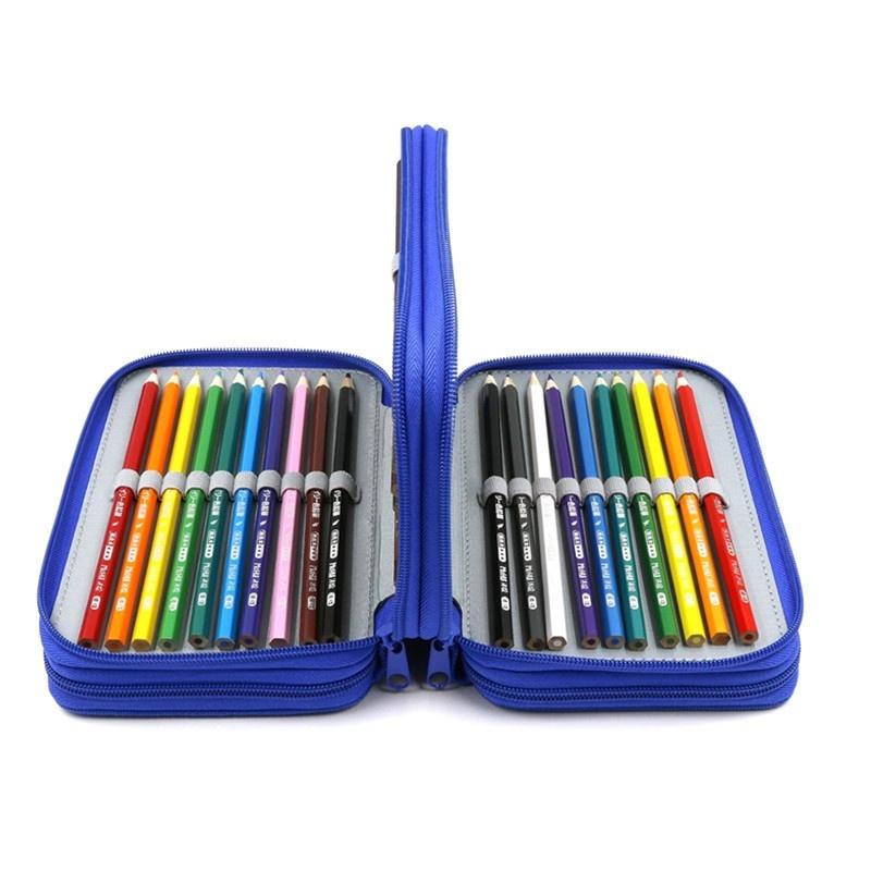 ペンケース 72本収納 4層 色鉛筆 スケッチ 筆箱 ふでばこ ペンホルダー