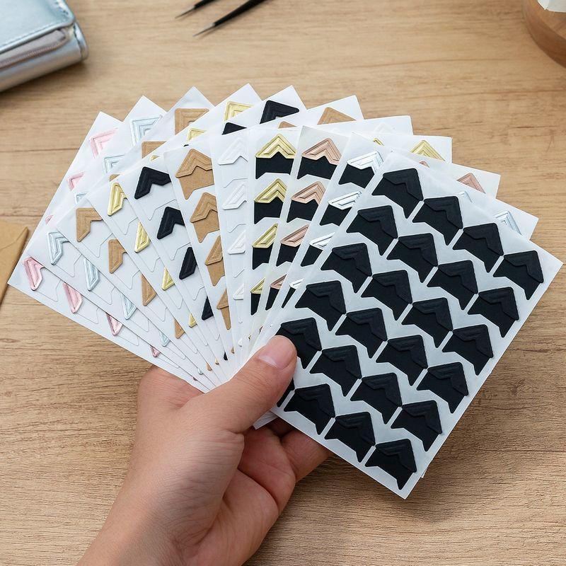 plusnao（プラスナオ） フォトコーナーシール 24ピース 三角 コーナー