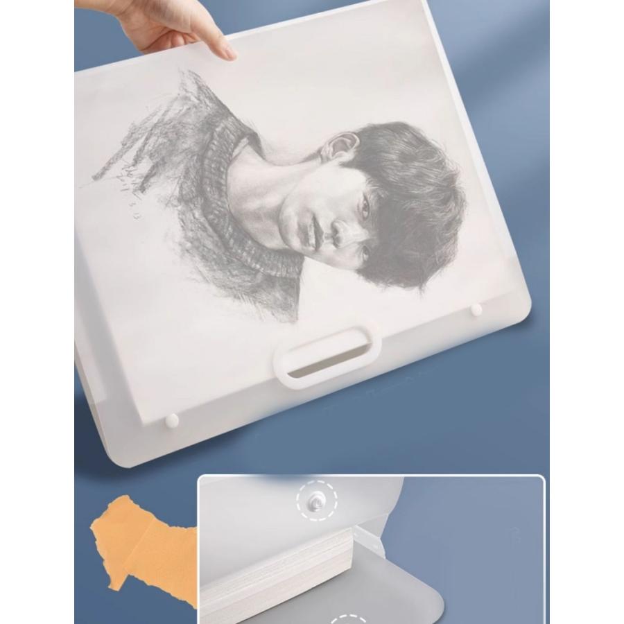 バッグ型ファイルケース 2個セット A3 A2 収納ケース アート ポスター