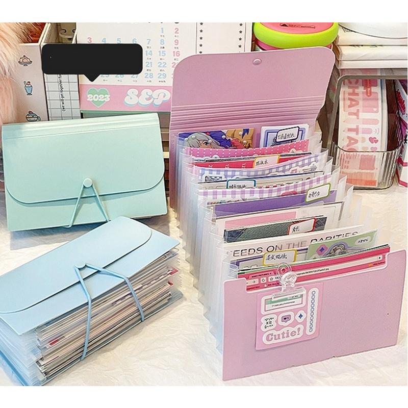 ファイルケース ドキュメントファイル 12ポケット A6 書類ケース 蛇腹
