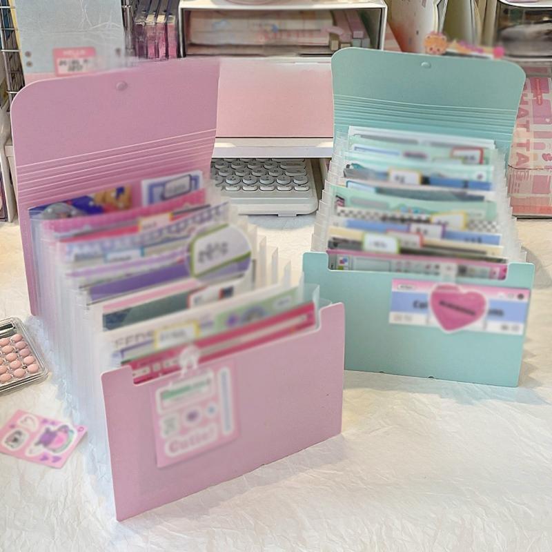 ファイルケース ドキュメントファイル 12ポケット A6 書類ケース 蛇腹