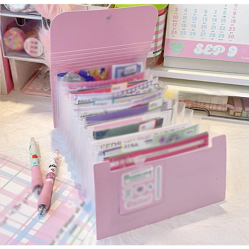 ファイルケース ドキュメントファイル 12ポケット A6 書類ケース 蛇腹