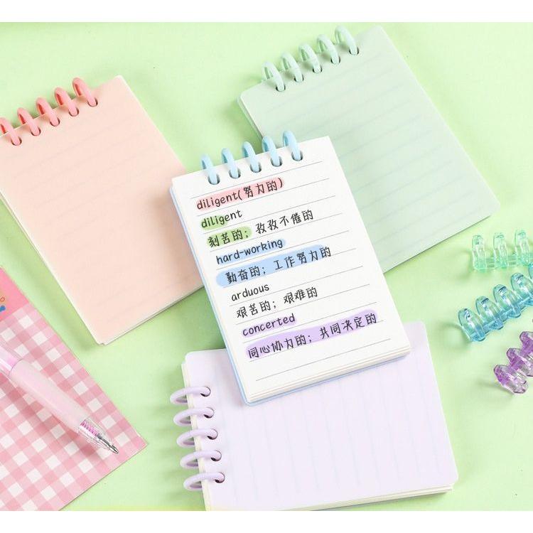 plusnao（プラスナオ） メモ帳 リングノート A7サイズ 2冊セット 80枚