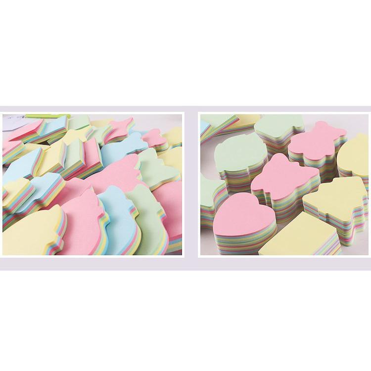 plusnao 付箋 ふせん 4色 100枚 メモ帳 文房具 デザイン豊富