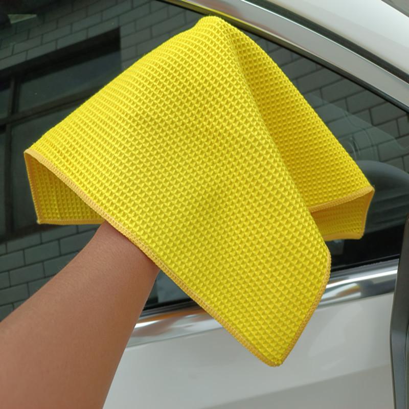 洗車クロス 洗車タオル 40cm 正方形 マイクロファイバー ワッフル生地