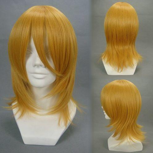 ゴールド 金髪 フルウイッグ ミディアム ストレート アニメ ゲーム キャラクター コスプレ 変装 イベント フェス オフ会 プラスナオ Paypayモール店 通販 Paypayモール