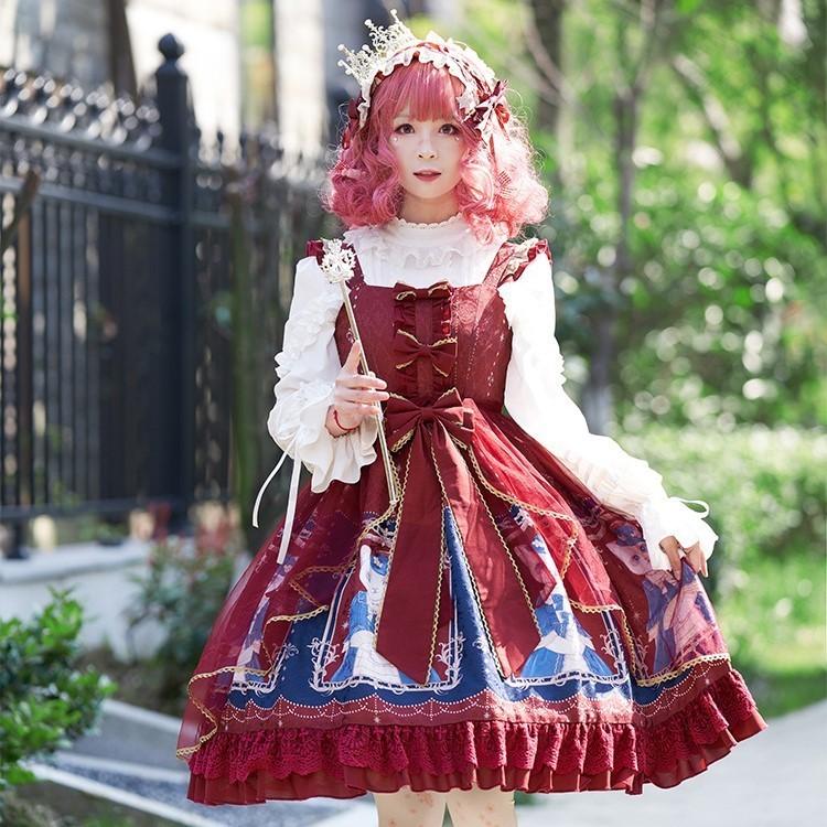 キャミソールワンピース レディース 女性 コスプレ衣装 ゴスロリ ロリータ服 ロリータドレス ノースリーブ Aライン 膝丈 チュール リボン フリル Cos プラスナオyahoo 店 通販 Yahoo ショッピング