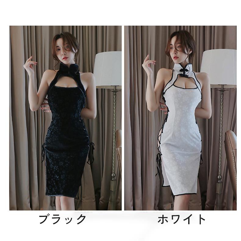 セクシーなブラックチャイナドレス　Q14＃ セクシーなブラックチャイナドレス Q14＃の通販 by coco's shop｜ラクマ