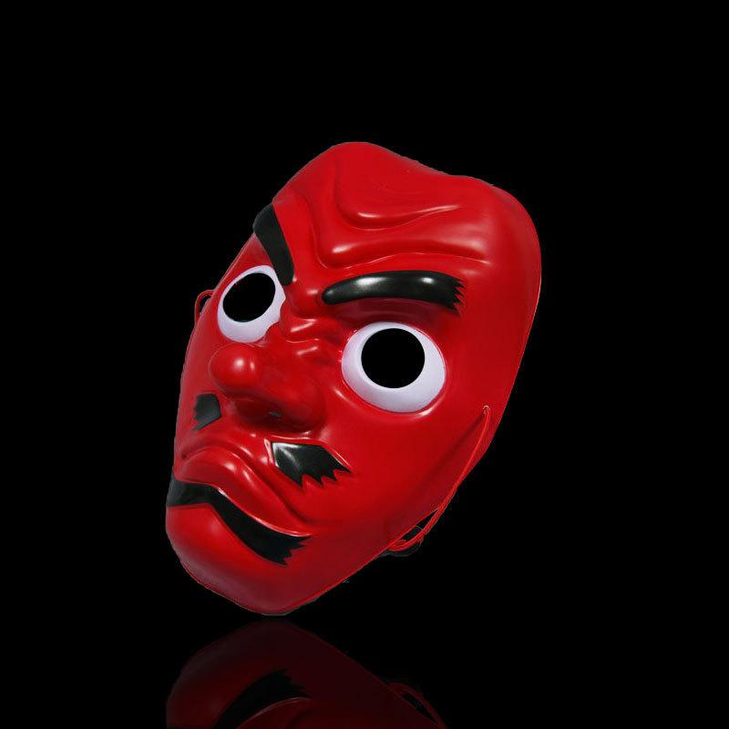 天狗お面 ヒゲつき　鬼面　般若 お面 仮面 般若 天狗 鬼 はんにゃ てんぐ なまはげ コスプレ