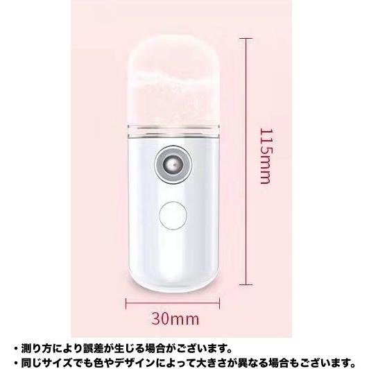 フェイススチーマー ハンディ ミスト 30ml 充電式 美顔器 美容器 保湿