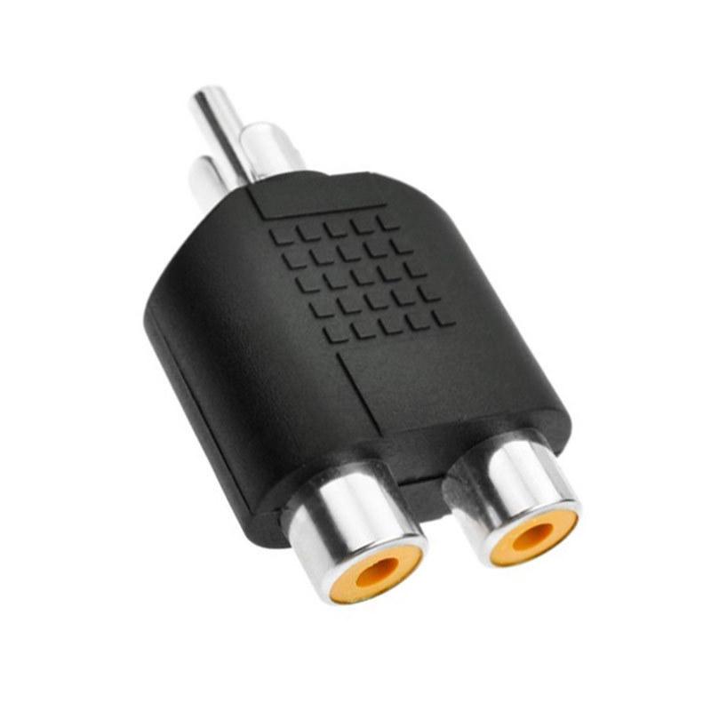 2分配アダプター 分配プラグ 2分配プラグ RCA 音響機器 音楽機器 マイク ヘッドホン スピーカー 家電製品 車載機器 | ブランド登録なし | 02