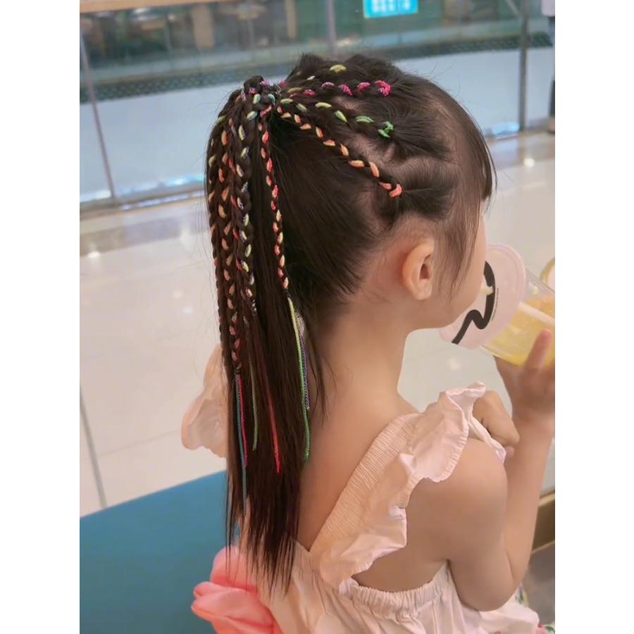編み込みリボン ヘアリボン 10本 8本 キッズ 女の子 子供 ヘア